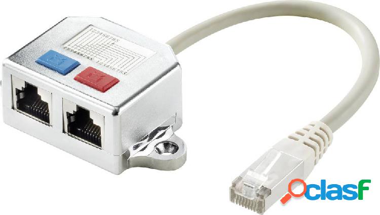 Renkforce RJ45 Rete Adattatore a T CAT 5e [2x Presa RJ45 -