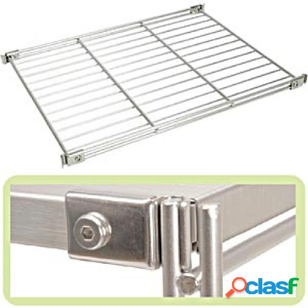 Ripiano Cromato 40x84 cm in filo per sistema Galileo System