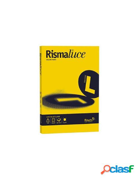 Risma luce a4 200gr giallo sole 125fg