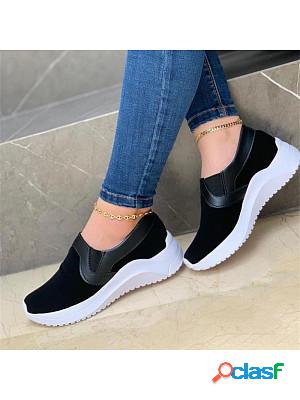 Round Toe Suede Casual Shoes