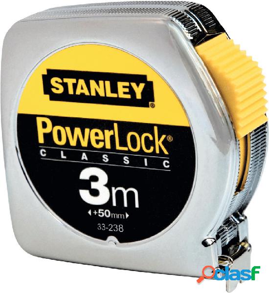 STANLEY - Flessometro Powerlock, Lunghezza del nastro: 3 m