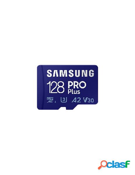 Samsung - samsung pro plus mb-md128ka 128 gb microsdxc uhs-i