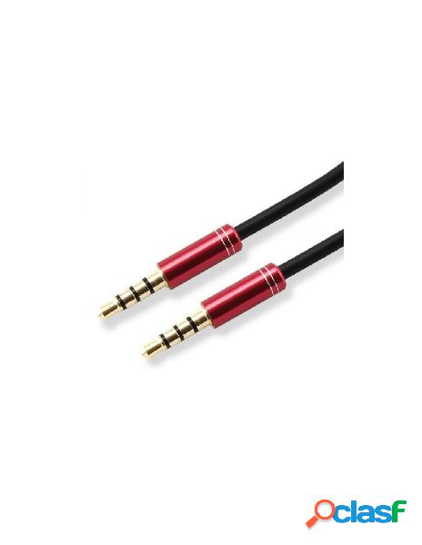 Sbox - cavo audio stereo jack 3.5 mm m/m 1,5m rosso