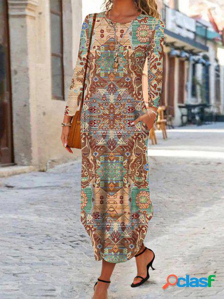 Sciolto Jersey etnico Abiti Vestiti