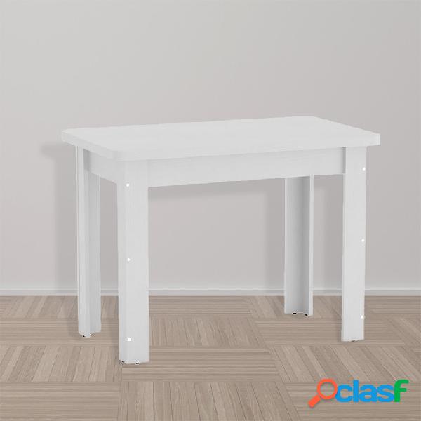 Scrivania consolle salvaspazio 100x60cm bianco opaco