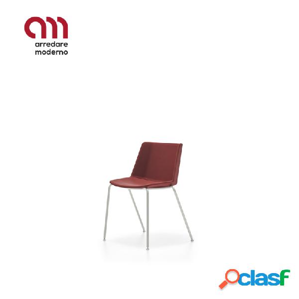 Sedia Aiku Soft MDF Italia 4 Gambe Tonde