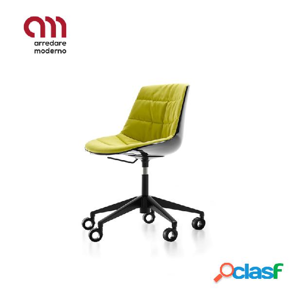 Sedia Flow Chair MDF Italia 5 Razze Su Ruote