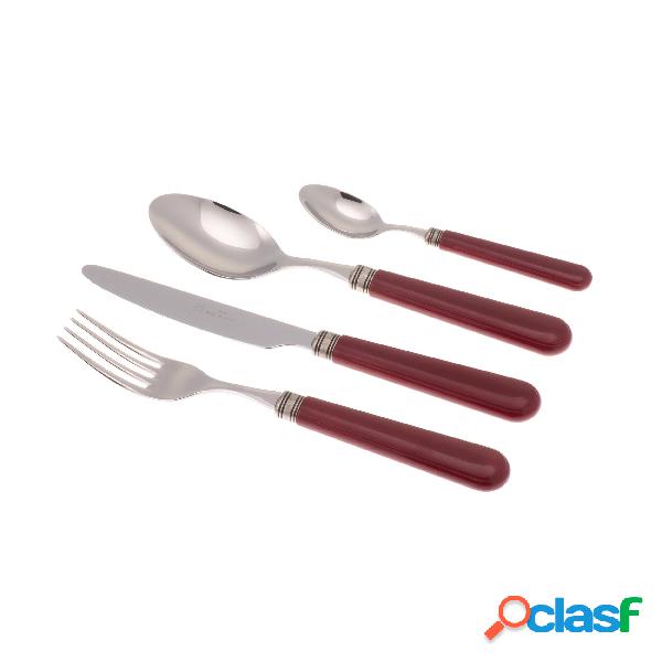Servizio Posate colorate 24 Pezzi MISTRAL in acciaio inox