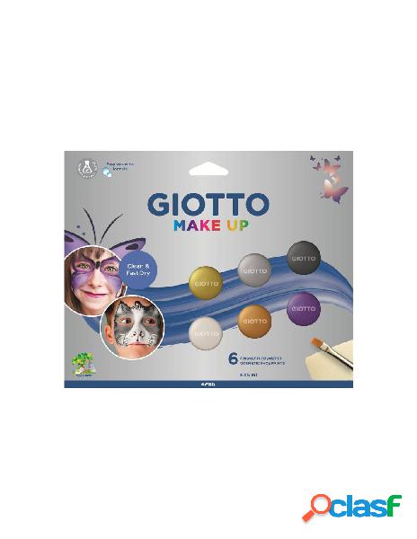 Set 6 pz giotto make up ombretto cosmetico colori metallici