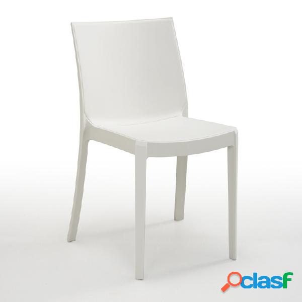 Set 6 sedie Olbia bianco