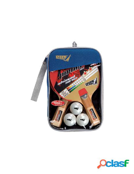 Set ping pong power 2 racchette + 3 palle in astuccio