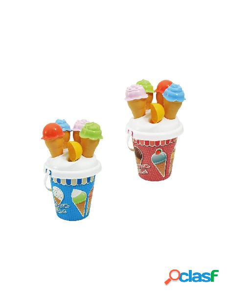 Set secchiello con paletta e 4 forme gelato