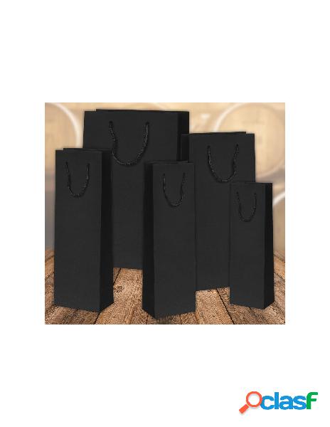 Shopper kraft avana nero - 11,5x11,5x41