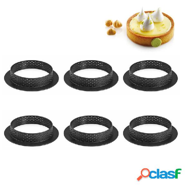 Silikomart Tarte Ring Set 6Pz Anello Microforato Ø 80 mm