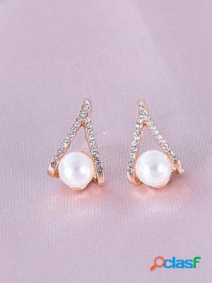 Simple Pearl Stud Earrings