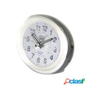 Sl 3052 quartz table clock ovale nero, bianco