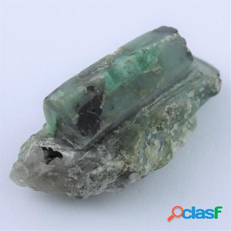 Smeraldo berillo matrice burattato 86gr alta qualità