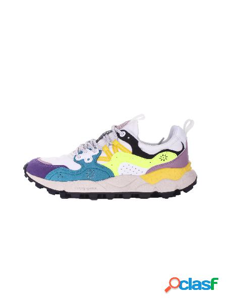 Sneakers Donna FLOWER MOUNTAIN Royal white Yamano 3