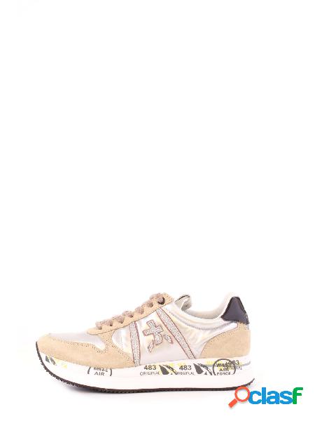 Sneakers Donna PREMIATA Bianco oro Tris 6049
