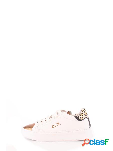 Sneakers Donna SUN 68 Bianco golden Grace