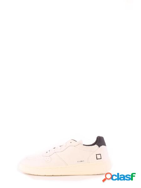 Sneakers Uomo D.A.T.E. Bianco nero Court mono white black