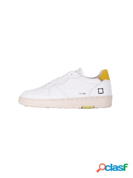 Sneakers Uomo D.A.T.E. White yellow Court mono white yellow