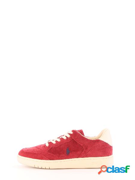 Sneakers Uomo RALPH LAUREN Rosso Polo crt lux low top lace