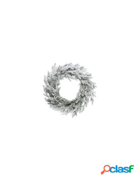 Snowy norway wreath, colour: green/white, size: 60cm