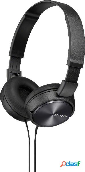 Sony MDR-ZX310 On Ear cuffia auricolare via cavo Nero