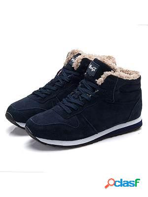 Sports Suede Warm-Up High-Top Casual Shoes
