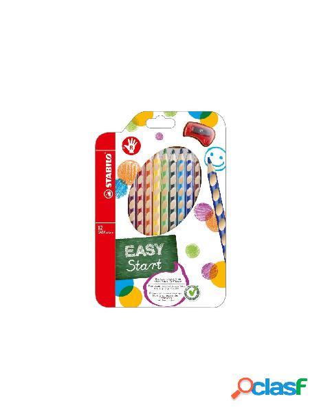 Stabilo easycolors astuccio in cartone da 12 colori ass.per