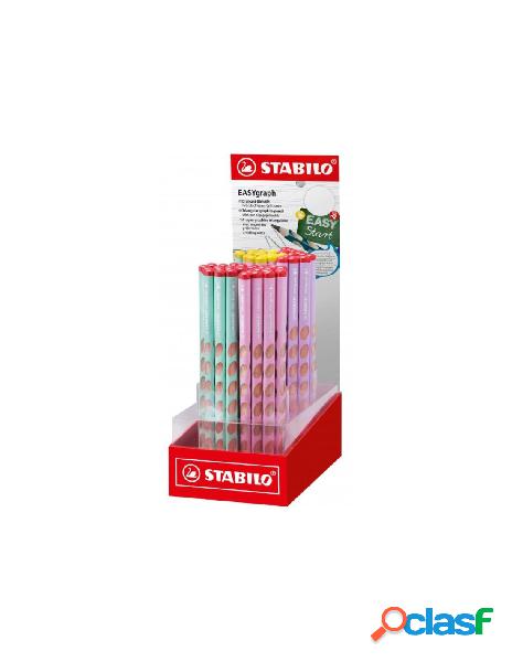 Stabilo easygraph pastel espositore da 60 matite hb (44 per