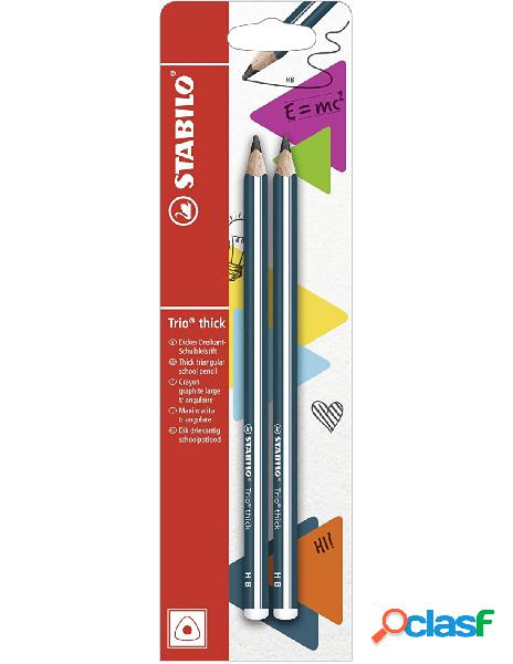 Stabilo - matita in grafite stabilo trio in petrolio pack da