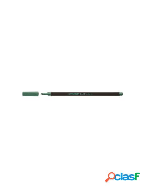 Stabilo pen 68 metallic verde metallizzato