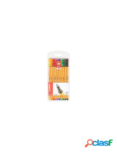 Stabilo - pennarelli disegno stabilo 8810 point 88 fineliner