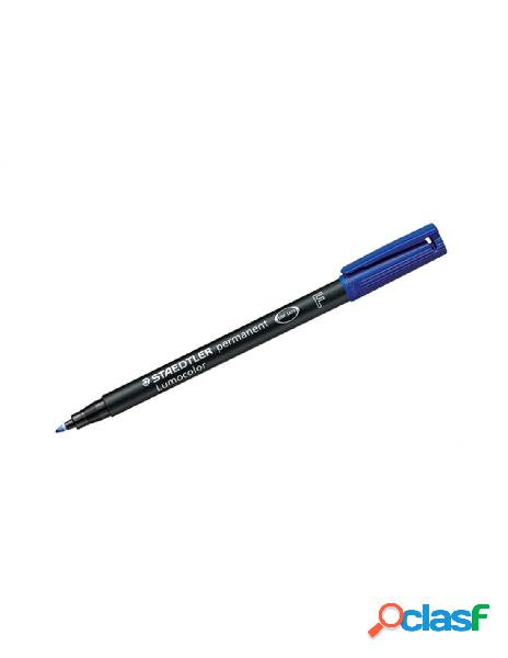 Staedtler - penna lumocolor punta fine 0.6 blu cf.10