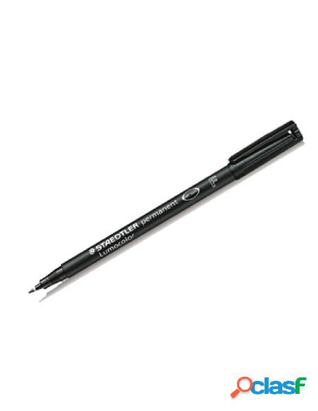 Staedtler - penna lumocolor punta fine 0.6 nero cf.10