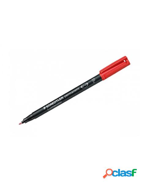 Staedtler - penna lumocolor punta fine 0.6 rosso cf.10