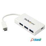 StarTech.com Hub USB-C a 4 porte USB 3.0 - Perno e