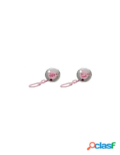 Suavinex clip gioiello rosa