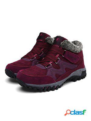 Suede And Thickened Outdoor Mountaineering Shoes