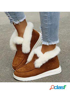 Suede Cotton Casual Snow Low-top Fleece Cotton Shoes