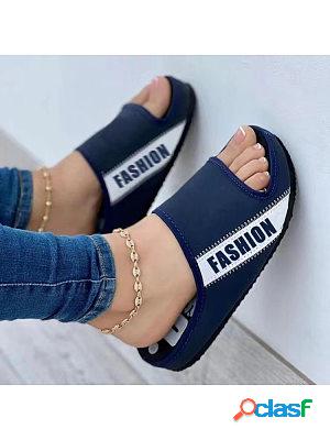 Summer Fabric Flat Sandals