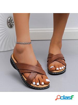 Summer Flat Cross Sandals