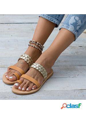 Summer Woven Flat Sandals
