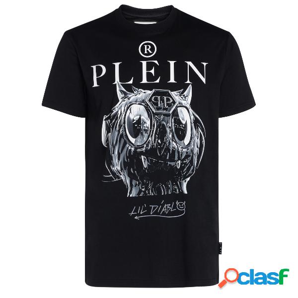 T-Shirt Philipp Plein Monsters nera