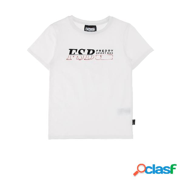 T-shirt 100% cotone con stampa FSB con No Logo Freddy