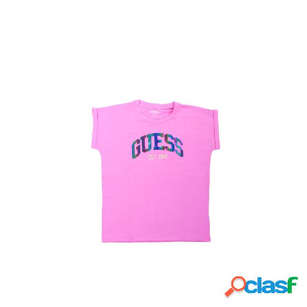 T-shirt Bambina GUESS Rosa Logo