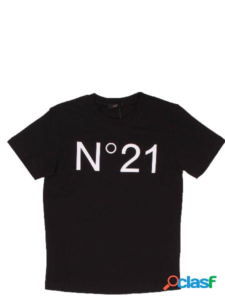 T-shirt Bambina N21 Nero Logo tee
