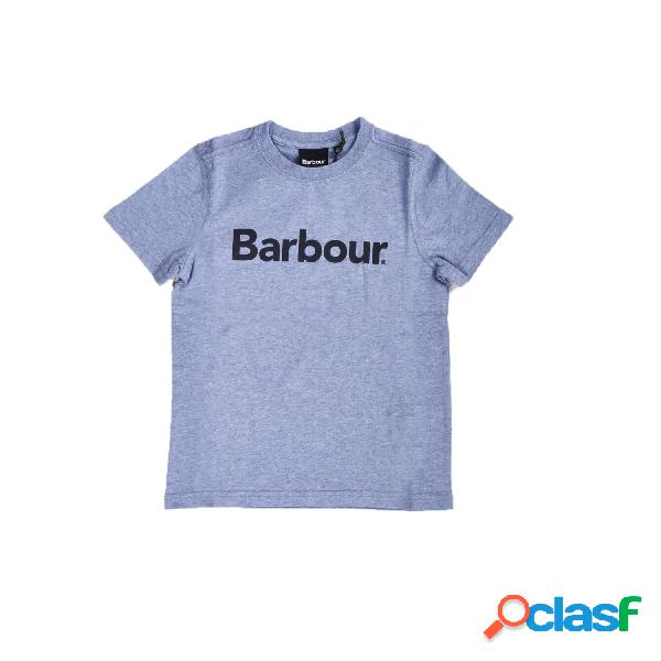 T-shirt Bambino BARBOUR Celeste Essential logo